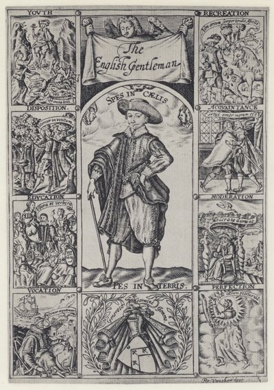 R Brathwait, The English Gentleman, J Haviland for R Bostock 1630 (白黒写真) 作： English Photographer