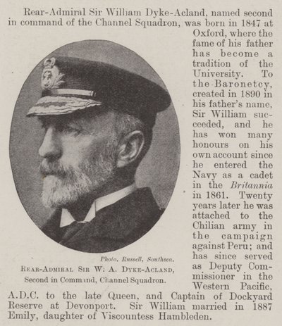 ワシントン海軍中将、ダイク・アクランド少佐、海軍中隊 作： English Photographer