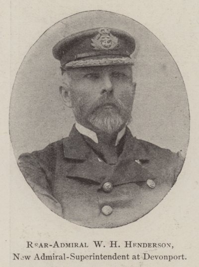 WHヘンダーソン少将、デボンポート新海軍大将 作： English Photographer