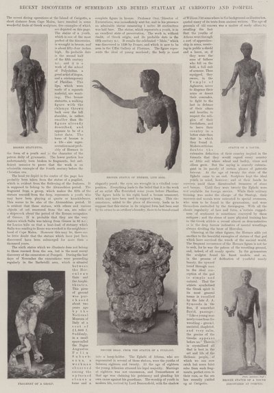 チェリゴットとポンペイの水没した埋葬された彫像の最近の発見 作： English Photographer