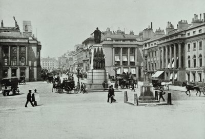 リージェントストリート、ウェストミンスターLB：ウォーターループレイス、リージェントストリートを望む、1896年 作： English Photographer