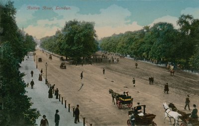 ロットンロウ、ロンドン。 1913年に送られたはがき。 作： English Photographer