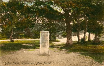 ルーファスストーン、リンドハースト、ニューフォレスト。 1913年9月15日発送のハガキ。 作： English Photographer