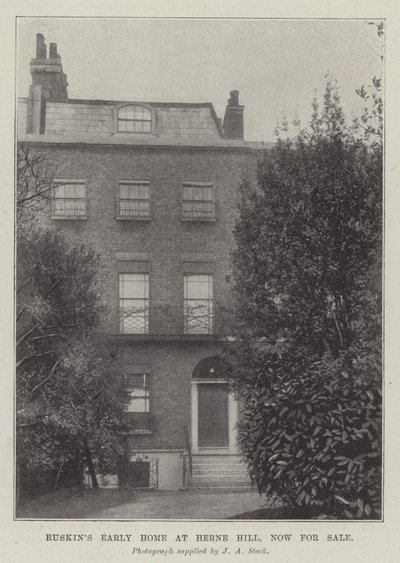 Ruskins Early Home at Herne Hill、現在販売中 作： English Photographer