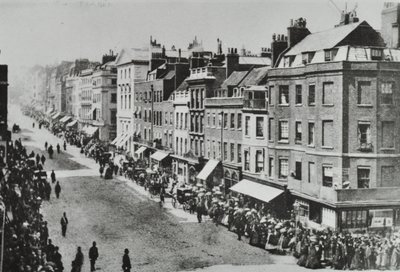 セントジェームズストリート、ウェストミンスターLB：1889年、ポールモールから北を見る 作： English Photographer