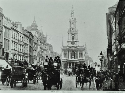 セントメアリールストランド、ストランド、ウェストミンスターLB：東向きにセントメアリールストランド、1895 作： English Photographer