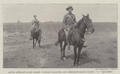 南アフリカの軽馬、バルフォア船長、リリー軍曹、戦隊 作： English Photographer