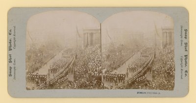 ビクトリア女王のダイヤモンドジュビリーの立体プリント、1897年6月28日 作： English Photographer