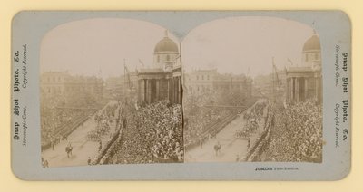 ビクトリア女王のダイヤモンドジュビリーの立体プリント、1897年6月28日 作： English Photographer