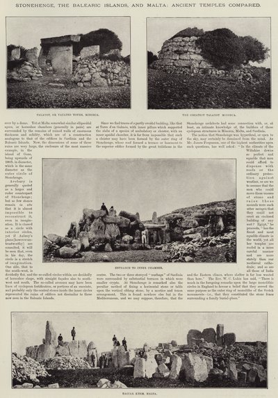 ストーンヘンジ、バレアレス諸島、マルタ、古代寺院の比較 作： English Photographer