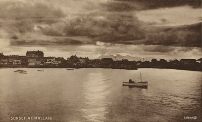 スコットランド、マレイグの夕日（モノクロ写真） 作： English Photographer
