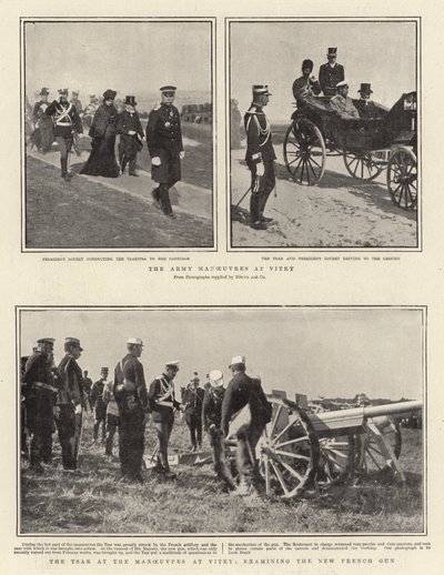 ヴィトリーでの軍の作戦、ヴィトリーでの作戦での皇帝、新しいフランスの銃の調査 作： English Photographer