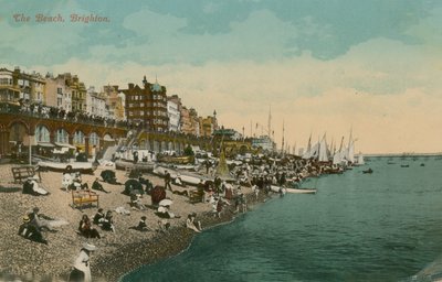 ビーチ、ブライトン。 1913年に送られたはがき。 作： English Photographer