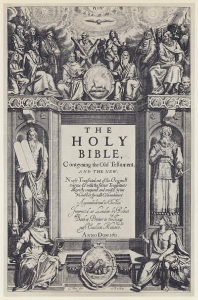 聖書』R Barker 1611年（モノクロ写真 作： English Photographer