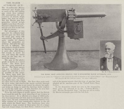 ボーアーズの最も迷惑な武器、37ミリメートルのマキシム自動銃 作： English Photographer