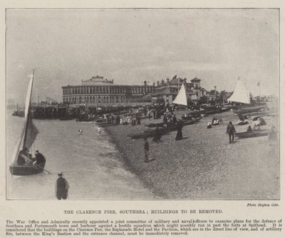 クラレンスピア、サウスシー、1896年5月2日、削除される建物 作： English Photographer