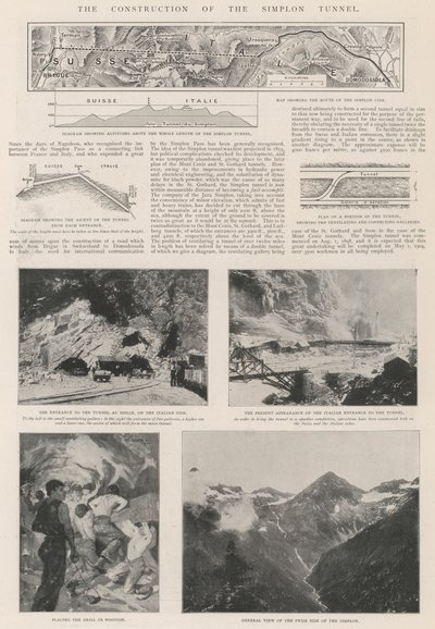 シンプロントンネルの建設 作： English Photographer