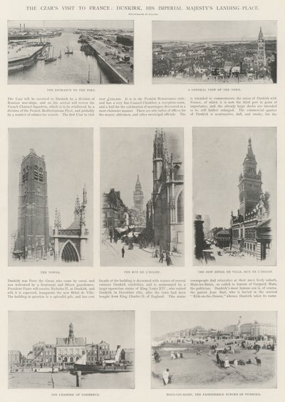 皇帝がフランス、ダンケルク、皇帝陛下の着陸地を訪問 作： English Photographer