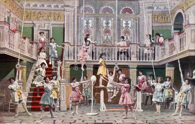The Dairymaids」（ロンドン、シャフツベリー・アベニューのクイーンズ・シアター）（カラー写真 作： English Photographer