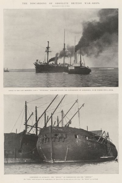 時代遅れのイギリス軍艦の廃棄 作： English Photographer