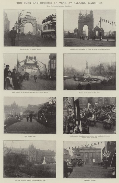 3月25日、サルフォードで公爵と公爵夫人 作： English Photographer