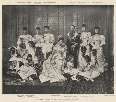 ヨーク公と彼の花嫁、ブライドメイドと 作： English Photographer
