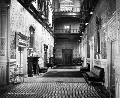 副王宮のエントランスホール、シムラ、1890年頃 作： English Photographer