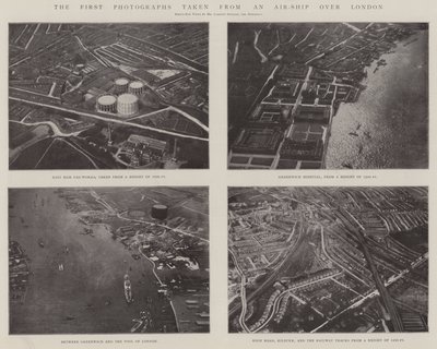 ロンドン上空の船から撮った最初の写真 作： English Photographer