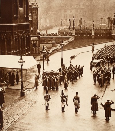 1936年ウェストミンスターホールで形成された葬列 作： English Photographer
