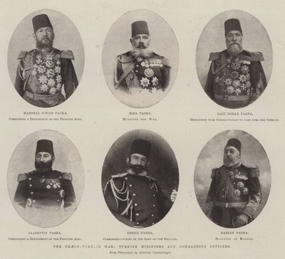 グレコ-トルコ戦争、トルコの大臣および司令官 作： English Photographer