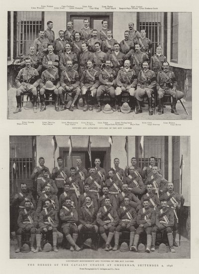 1898年9月2日、オムドゥルマンでの騎兵隊の英雄 作： English Photographer