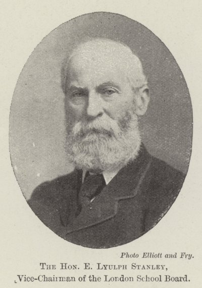 ロンドン教育委員会の副会長、E Lyulph Stanley氏 作： English Photographer
