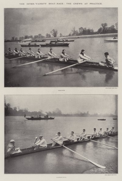 Inter-Varsity Boat-Race、実際のクルー 作： English Photographer