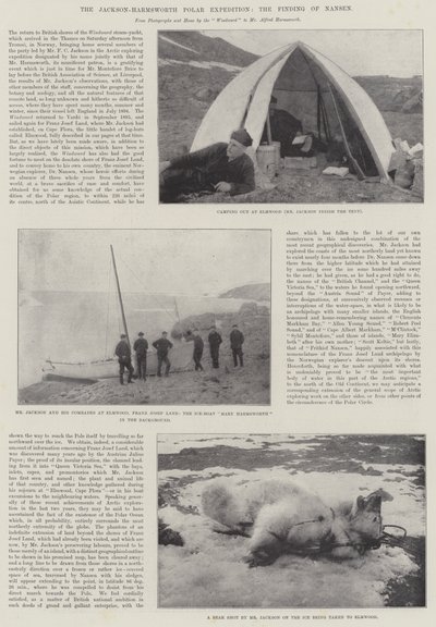 ジャクソン・ハームズワース極地探検、ナンセンの発見 作： English Photographer