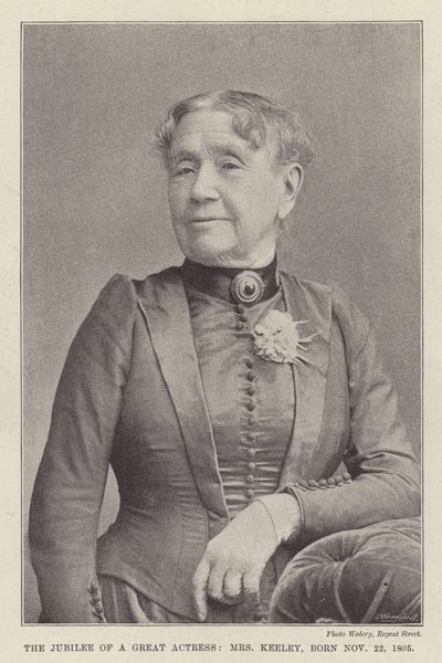 1805年11月22日生まれの偉大な女優、キーリー夫人のジュビリー 作： English Photographer