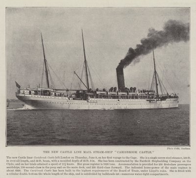 New Castle Line Mail Steam-Ship Carisbrook Castle 作： English Photographer