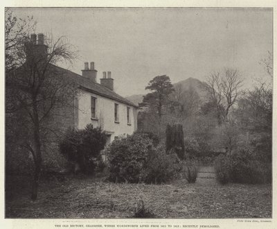 ワーズワースが1811年から1813年まで住んでいたグラスミア旧牧師館は最近取り壊されました 作： English Photographer