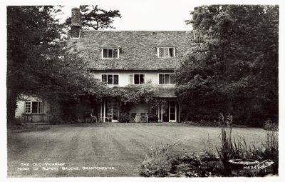 ルパートブルックの家、グランチェスター、ケンブリッジの古い牧師館 作： English Photographer