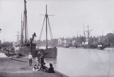 The Quays, Yarmouth (b/w photo) 作： English Photographer