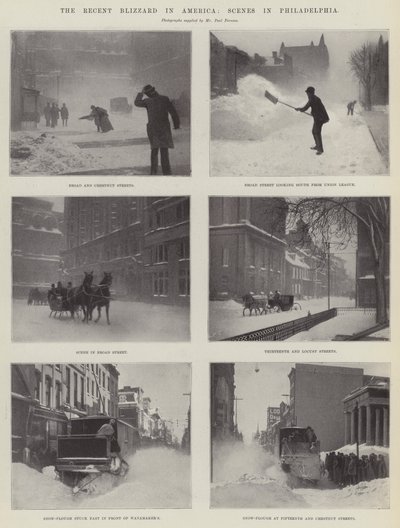 最近のアメリカの吹雪、フィラデルフィアのシーン 作： English Photographer