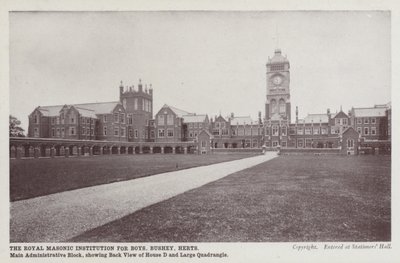 The Royal Masonic School, Bushey (モノクロ写真) 作： English Photographer