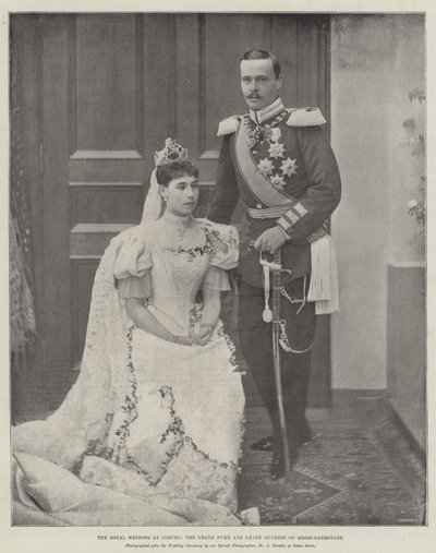 コーブルクの王室の結婚式、ヘッセダルムシュタットの大公、大公 作： English Photographer