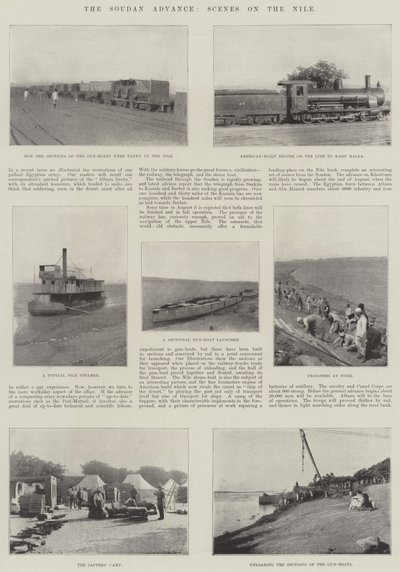 総統進出、ナイル川の情景 作： English Photographer