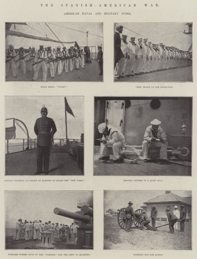 スペイン-アメリカ戦争、アメリカ海軍、軍事タイプ 作： English Photographer