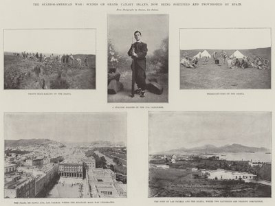 スペインとアメリカの戦争、グランカナリア島でのシーン、現在はスペインによって強化され、提供されています 作： English Photographer