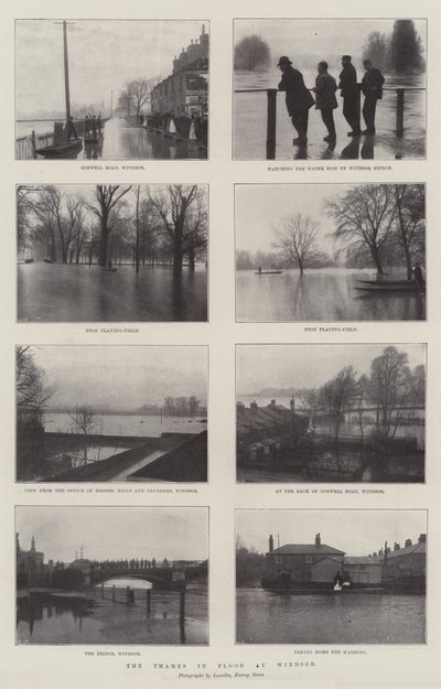 ウィンザーでの洪水のテムズ川 作： English Photographer