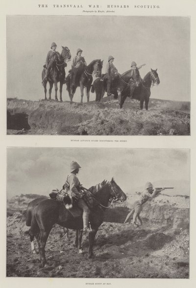 トランスバール戦争、フサールの偵察 作： English Photographer