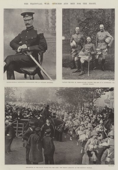 トランスバール戦争、将校と戦線の男性 作： English Photographer