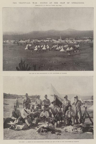 トランスバール戦争、作戦の拠点での場面 作： English Photographer