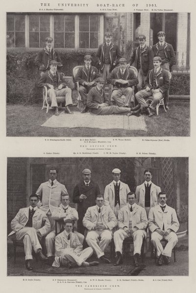 1901年の大学ボートレース 作： English Photographer